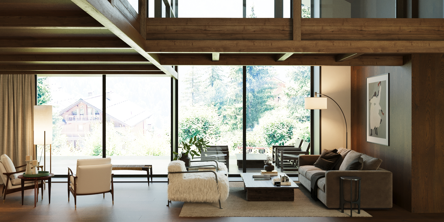 Route de la renarde living room